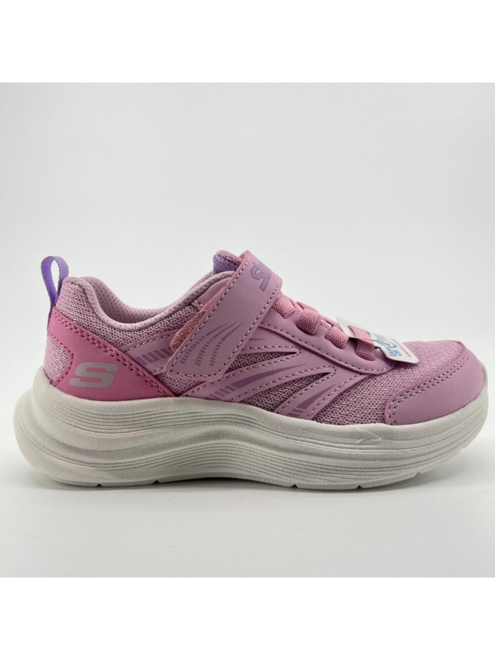 Skechers Streamline Girls Size 12C Pink White Running Athletic Shoes Sneakers